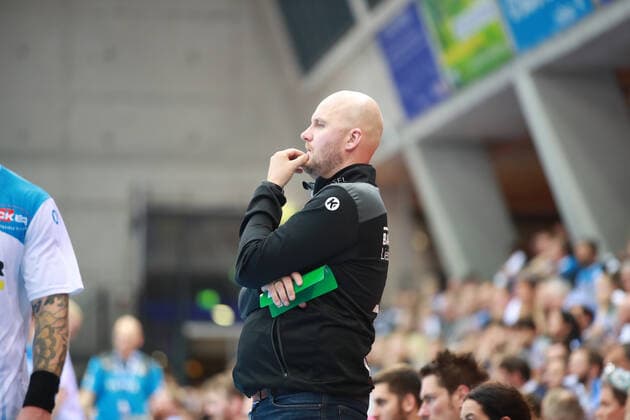 Coach Adalsteinn Eyjolfsson HC Erlangen TVB 1898 Stuttgart HC Erlangen, DHB Cup, 1 8 Final on 25 09 2019 Stuttgart Copyright: xEIBNER Benjamin_Laux EP_BLU