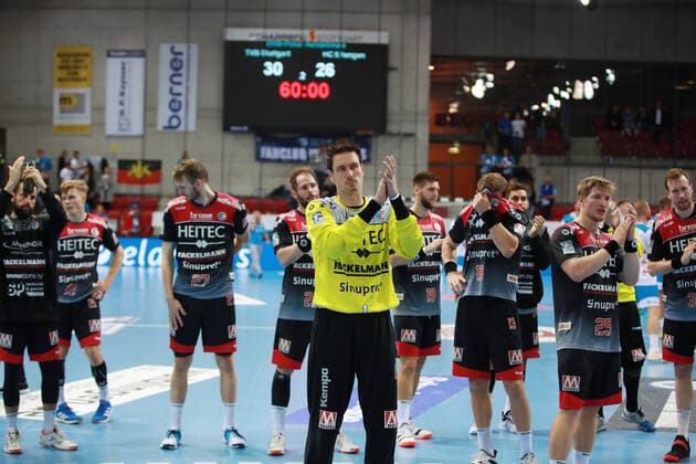 HC Erlangen disappointed with the fans TVB 1898 Stuttgart HC Erlangen, DHB Cup, 1 8 Final on 25 09 2019 Stuttgart Copyright: xEIBNER Benjamin_Laux EP_BLU