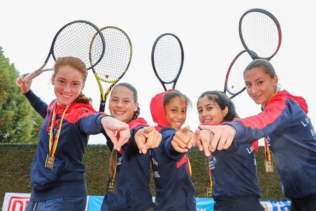 1 place girls district school Alter Teichweg Hamburg Hamburg, award ceremony, youth trained for Olympia autumn final 2019, tennis, Berlin, 25 09 2019,