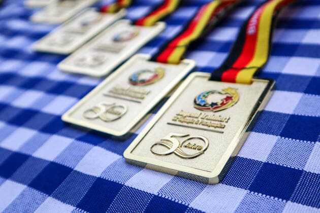 The medals, award ceremony, youth trained for Olympia Autumn Final 2019, Tennis, Berlin, 25 09 2019,