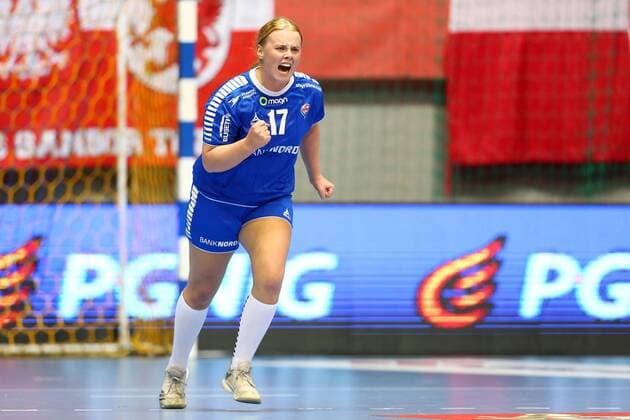 Handball, Damen, EM Qualifikation, Polen - Färöer 2019.09.25 Kwidzyn Pilka reczna Mecz Kwalifikacyjny Mistrzostw Europy w Pilce Recznej Kobiet 2020 Polska - Wyspy Owcze N z Maria Halsdottir Weyhe Foto Piotr Matusewicz PressFocus 2019.09.25 Kwidzyn Women handball EHF Euro 2020 Poland - Faroe Islands Maria Halsdottir Weyhe Credit: Piotr Matusewicz PressFocus NEWSPIX.PL --- Newspix.pl  20190925_PF_PM151