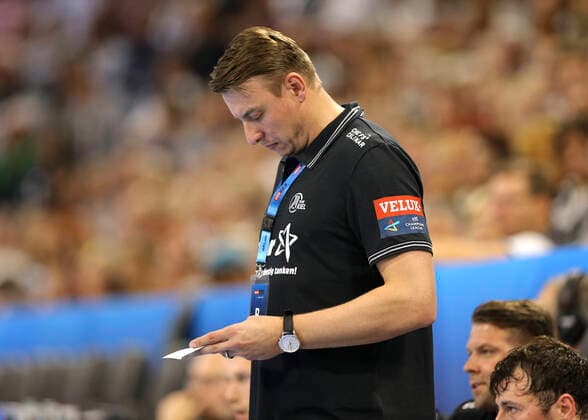 Photo Coach Filip Jicha Kiel Handball Men Champions League at Mi 25 09 2019 THW Kiel HC Meshkov Brest 30 23