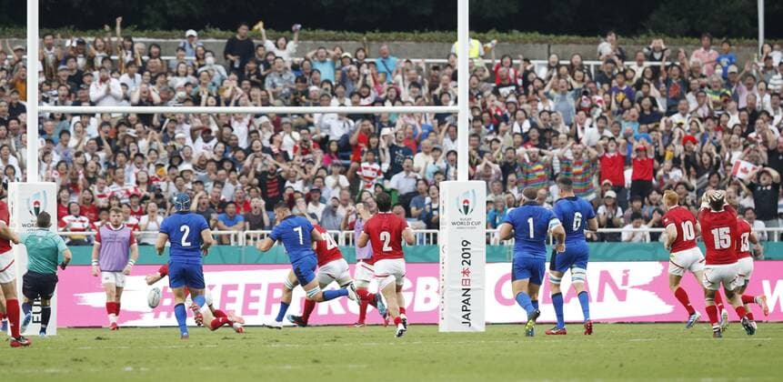Rugby World Cup in Japan: Italy v Canada A Rugby World Cup Pool B match between Italy and Canada is held on Sept. 26, 2019, in Fukuoka, southwestern Japan. 