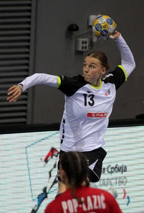 25.09.2019 Kraljevo(Serbia) Serbia-Switzerland EHF European qualifiers women s handball Xenia Hodel Switzerland(Bayer Leverkusen) : 