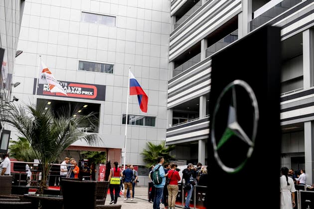 Motorsports: FIA Formula One World Championship, WM, Weltmeisterschaft 2019, Grand Prix of Russia, F1 Paddock Sochi Russia