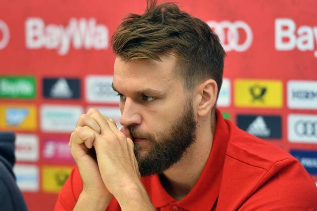 DANILO BARTHEL FCB , single picture,cut single motif,portrait,portrait,portrait basketball 1 Bundesliga FC Bayern Muenchen season press conference 27 09 2019