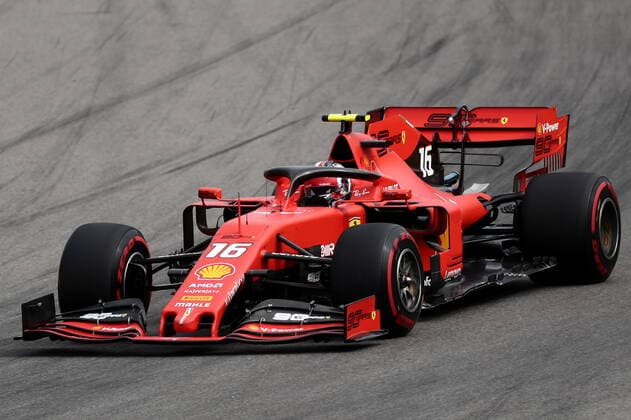 SOCHI, RUSSIA - SEPTEMBER 27, 2019: Ferrari driver Charles Leclerc of Monaco during the first free practice session ahead of the 2019 Formula 1 Russian Grand Prix at the Sochi Autodrom racing circuit. Dmitry Feoktistov TASS  TS0BC904