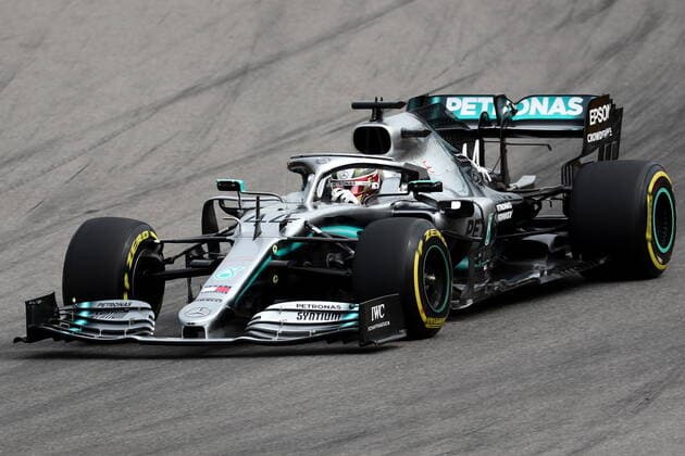 SOCHI, RUSSIA - SEPTEMBER 27, 2019: Mercedes driver Lewis Hamilton of the UK during the first free practice session ahead of the 2019 Formula 1 Russian Grand Prix at the Sochi Autodrom racing circuit. Dmitry Feoktistov TASS  TS0BC905