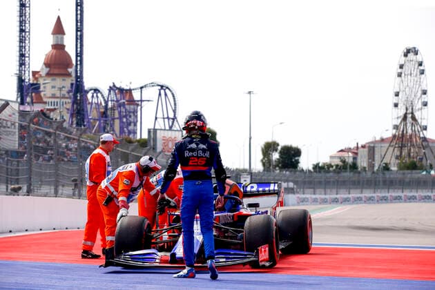 Motorsports: FIA Formula One World Championship, WM, Weltmeisterschaft 2019, Grand Prix of Russia, 26 Daniil Kvyat (RUS, Red Bull Toro Rosso Honda), Sochi Russia
