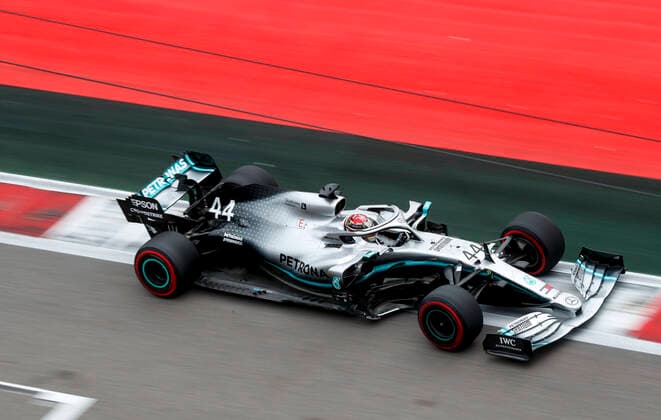Motorsports: FIA Formula One World Championship, WM, Weltmeisterschaft 2019, Grand Prix of Russia, 44 Lewis Hamilton (GBR, Mercedes AMG Petronas Motorsport), Sochi Russia