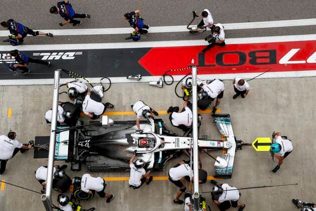 Motorsports: FIA Formula One World Championship, WM, Weltmeisterschaft 2019, Grand Prix of Russia, 44 Lewis Hamilton (GBR, Mercedes AMG Petronas Motorsport), Sochi Russia