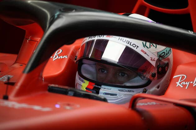 Photo4 LaPresse 28 09 2019 Sochi, Russia Grand Prix Formula One Russia 2019 In the pic: Free practice 3, Sebastian Vettel (GER) Scuderia Ferrari SF90  Copyright: xPhoto4 LaPressex