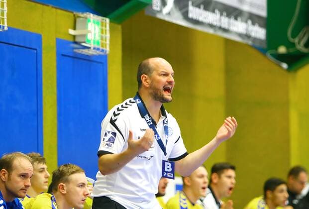 Coach Torge Greve Gummersbach Handball 2 Liga 2019 20 EHV Aue VfL Gummersbach on 28 9 2019 EHV Aue VfL Gummersbach