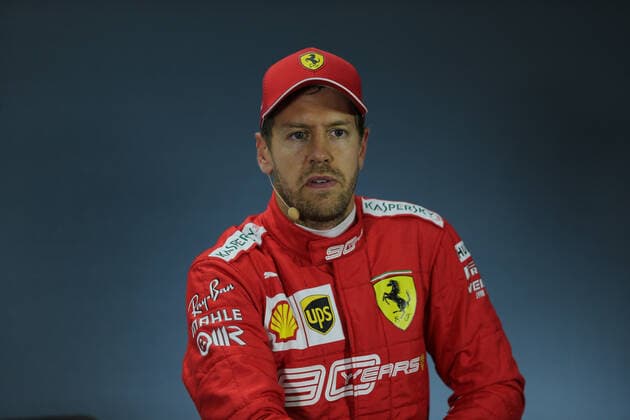 Photo4 LaPresse 28 09 2019 Sochi, Russia Grand Prix Formula One Russia 2019 In the pic: Official Fia press conference, PK, Pressekonferenz Sebastian Vettel (GER) Scuderia Ferrari SF90  Copyright: xPhoto4 LaPressex