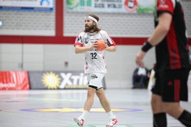 Julius Lindskog Andersson TuS Ferndorf 32 GER, Handball, 2 Bundesliga, TuS N Luebbecke vs. TuS Ferndorf, 28 09 2019 Luebbecke Copyright: xEIBNER JanxStrohdiekx EP_JSK