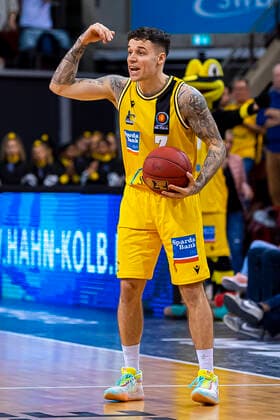Ludwigsburg, Germany 28 September 2019 BBL Cup Round of 16 MHP Giant Ludwigsburg vs Basketball Braunschweig Konstantin Konga Ludwigsburg Ludwigsburg MHP Arena Baden Württemberg Germany