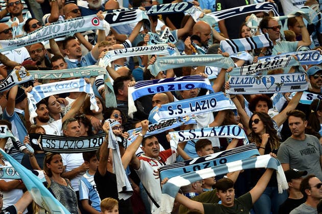 Italy: SS Lazio - Genoa CFC, Lazio fans cheer on .Roma 29-9-2019 Stadio Olimpico .Football Serie A 2019 2020 .SS Lazio - Genoa CFC .Foto Andrea Staccioli Insidefoto Sipa USA NO ARCHIVING, EDITORIAL USE ONLY, NO USE IN BOOKS WITHOUT CONSENT Roma Italy Italy  Copyright: xInsidefotox 20190929001423105295