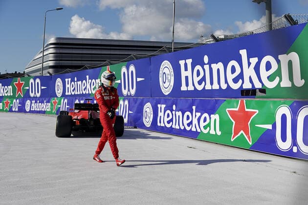Sport Bilder des Tages September 29, 2019, Sochi, Russia: Sebastian Vettel during the Formula 1 Russian Grand Prix at Sochi Circuit in Sochi, Russia. F1 Russian Grand Prix 2019 - Sebastian Vettel - ZUMAb194 20190929_znp_b194_001 Copyright: xAngelaxBaldox