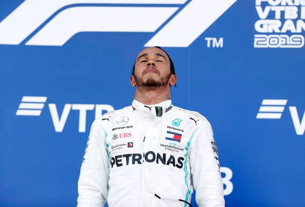 Motorsports: FIA Formula One World Championship, WM, Weltmeisterschaft 2019, Grand Prix of Russia, 44 Lewis Hamilton (GBR, Mercedes AMG Petronas Motorsport), Sochi Russia