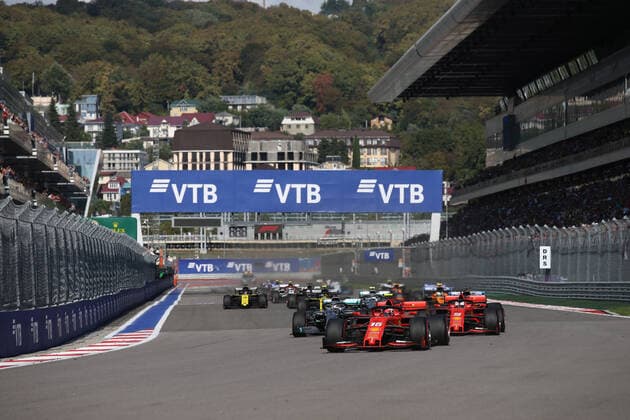 Photo4 LaPresse 29 09 2019 Sochi, Russia Grand Prix Formula One Russia 2019 In the pic: race, the start  Copyright: xPhoto4 LaPressex