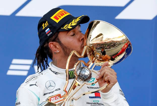Motorsports: FIA Formula One World Championship, WM, Weltmeisterschaft 2019, Grand Prix of Russia, 44 Lewis Hamilton (GBR, Mercedes AMG Petronas Motorsport), Sochi Russia