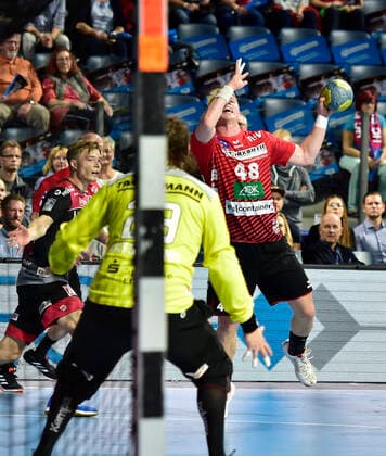 29 09 2019 Handball 1 Bundesliga DKB HBL Season 2019 2020 07 Matchday HC Erlangen Metropolregion Nürnberg HCE HSG Nordhorn Lingen OGo Julian Possehl 48, HSG Nordhorn Lingen