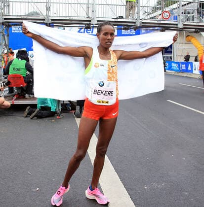 GER, Berlin Marathon 29 09 2019, Berlin, Berlin, GER, Berlin Marathon, winner Astete Bekere ETH in the picture nordphotox xEngler nph00076