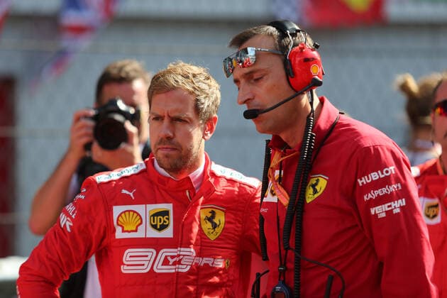 Photo4 LaPresse 29 09 2019 Sochi, Russia Grand Prix Formula One Russia 2019 In the pic: Grid, Sebastian Vettel (GER) Scuderia Ferrari SF90  Copyright: xPhoto4 LaPressex