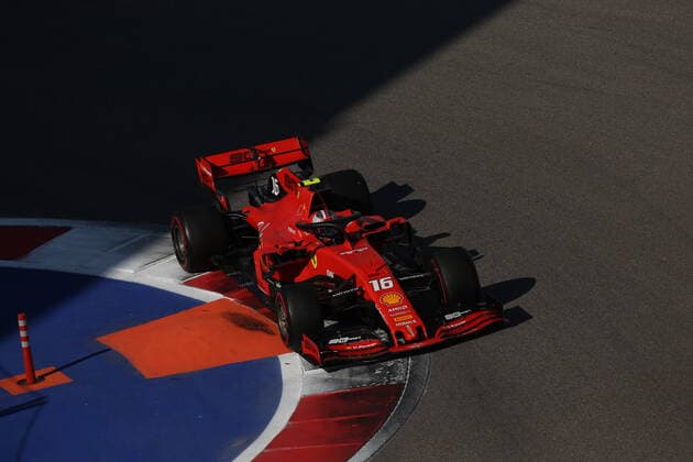 Photo4 LaPresse 29 09 2019 Sochi, Russia Grand Prix Formula One Russia 2019 In the pic: race, Charles Leclerc (MON) Scuderia Ferrari SF90  Copyright: xPhoto4 LaPressex