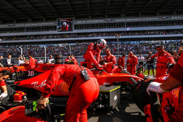 Motorsports: FIA Formula One World Championship, WM, Weltmeisterschaft 2019, Grand Prix of Russia, 16 Charles Leclerc (MCO, Scuderia Ferrari Mission Winnow), Sochi Russia