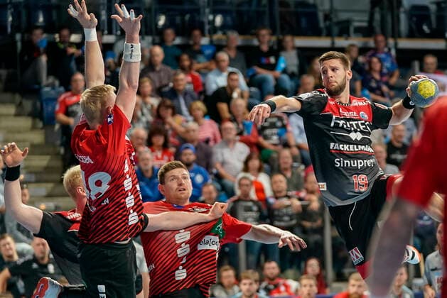 Handball, 1 Bundesliga HC Erlagen - HSG Nordhorn-Lingen, 7 Matchday on 29 09 2019, Season 2019 20