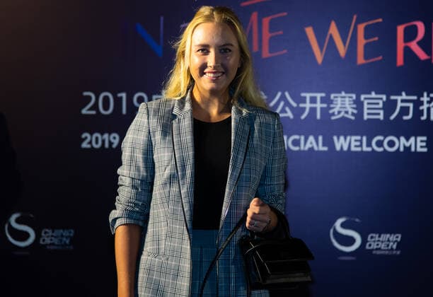 September 29, 2019, Beijing, CHINA: Anastasia Potapova of Russia arrives at the players party of the 2019 China Open Premier Mandatory tennis tournament 2019 China Open, Tennis, Beijing, China, Sep 29 - ZUMAa181 20190929_zaa_a181_113 Copyright: xAFP7x