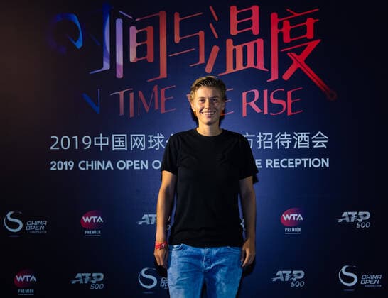 September 29, 2019, Beijing, CHINA: Demi Schuurs of the Netherlands arrives at the players party of the 2019 China Open Premier Mandatory tennis tournament 2019 China Open, Tennis, Beijing, China, Sep 29 - ZUMAa181 20190929_zaa_a181_125 Copyright: xAFP7x