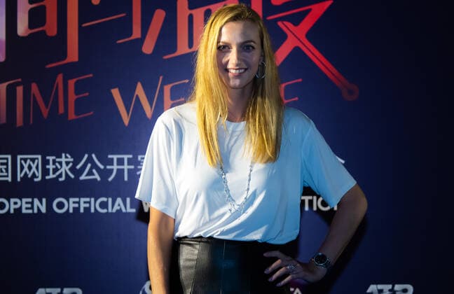September 29, 2019, Beijing, CHINA: Petra Kvitova of the Czech Republic arrives at the players party of the 2019 China Open Premier Mandatory tennis tournament 2019 China Open, Tennis, Beijing, China, Sep 29 - ZUMAa181 20190929_zaa_a181_099 Copyright: xAFP7x
