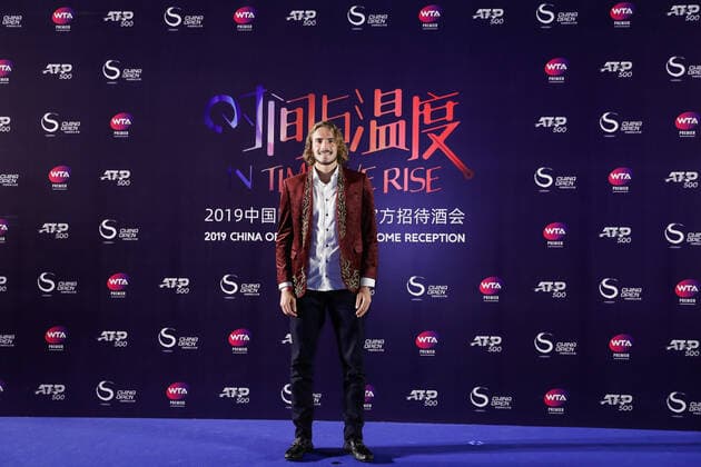 BEIJING, CHINA - SEPTEMBER 29: Stefanos Tsitsipas of Greece attends 2019 China Open offical welcome reception at China Olympic tower on September 29, 2019 in Beijing, China.  Copyright: xVCGx CFP111251848356 