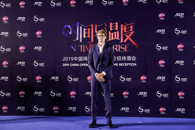 BEIJING, CHINA - SEPTEMBER 29: Alexander Zverev of Germany attends 2019 China Open offical welcome reception at China Olympic tower on September 29, 2019 in Beijing, China.  Copyright: xVCGx CFP111251847920 