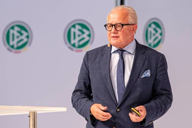 Fritz KELLER, new DFB President, during his speech, 43 Ordinary DFB Bundestag on 27 09 2019 in Frankfurt Germany POOLFOTO