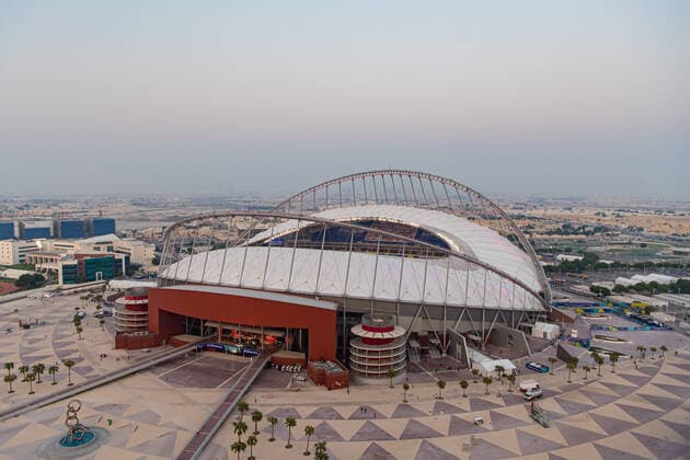 191001 Aerial view over Khalifa International Stadium during day 5 of the IAAF World Athletics Championships on October 1, 2019 in Doha. Photo: Joel Marklund BILDBYRAN kod JM 88037 BBENG athletics track & field friidrott friidrett IAAF World Athletics Championships Athletics World Championship, WM, Weltmeisterschaft VM friidrotts-VM friidretts-VM arena exteriör exterior *** 191001 Aerial view over Khalifa International Stadium during day 5 of the IAAF World Athletics Championships on October 1, 2019 in Doha Photo Joel Marklund BILDBYRAN kod JM 88037 BBENG athletics track field friidrott friidrett IAAF World Athletics Championships Athletics World Championship VM friidrotts VM friidretts VM arena exteriör exterior,  Copyright: JOELxMARKLUND BB191001JM029