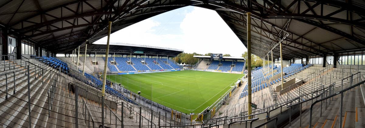Football 3 League 10 Matchday Waldhof Mannheim Hansa Rostock on 29 09 2019 at the Carl Benz Stadium in Mannheim Carl Benz Stadium in Mannheim MT