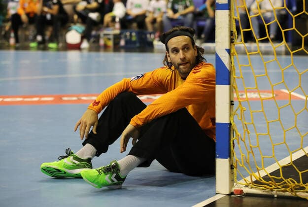 Goalkeeper Silvio Heinevetter disappoints disappointment sport handball DHB trophy men season 2019 2020 01 10 2019 foxes Berlin vs SC Magdeburg