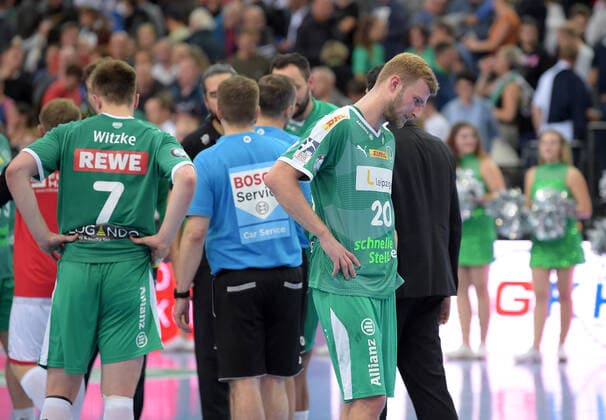 Philipp Weber DHfK 20 disappointed after the game GER, Handball, Round of 16, DHB Cup, SC DHfK Leipzig vs. MT Melsungen, 01 10 2019 Leipzig Copyright: xEIBNER ChristianxModlax EP_CMA