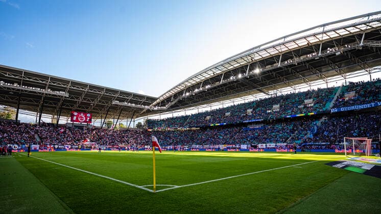 Stadium Red Bull Arena during the season 2019 2020 in the 1 Soccer Bundesliga Men between RB Leipzig and FC Schalke 04 in the Red Bull Arena on 28 September 2019 in Leipzig, Saxony Saxony , Germany Germany DFL REGULATIONS PROHIBIT ANY USE OF PHOTOGRAPHS AS IMAGE SEQUENCES AND OR QUASI VIDEO