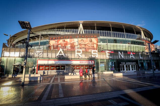 Illustration picture shows Emirates Stadium in London, UK. Tomorrow Standard will meet English team Arsenal FC, on the second day of the group stage of the UEFA Europa League, in group F. VIRGINIExLEFOUR  x05677620x