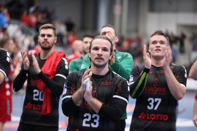 Pascal Durak The Owls Ludwigshafen 23 GER, Handball, DHB Cup, Round of 16, ASV Hamm Westfalen against The Owls Ludwigshafen 02 10 2019 Hamm Copyright: xEIBNER JanxStrohdiekx EP_JSK