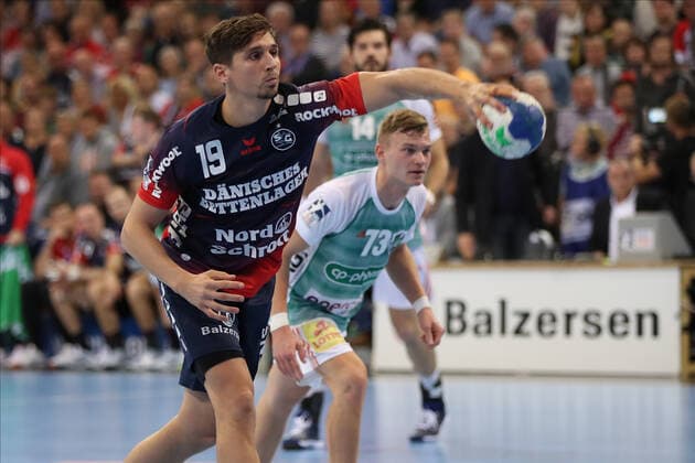 SG Flensburg Handewitt vs. TSV Hannover Burgdorf, DHB Cup Round of 16, Flensburg 03 10 19 Marius Steinhauser SG Flensburg Handewitt, 19 Copyright: xBEAUTIFULxSPORTS MarioxM.xKobergx