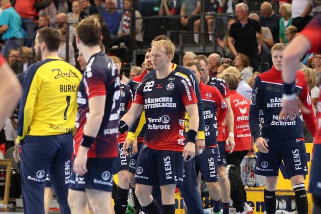 SG Flensburg Handewitt vs. TSV Hannover Burgdorf, DHB Cup Round of 16, Flensburg 03 10 19 Disappointment with the team Copyright: xBEAUTIFULxSPORTS MarioxM.xKobergx