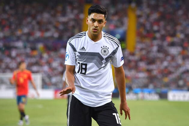 Nadiem Amiri Bayer 04 Leverkusen is in the squad for the first time, Archivfoto Nadiem AMIRI GER , gestures, action, single picture, cut single motif, half figure, half figure Spain ESP Germany GER 2 1, on 30 06 2019 Stadio Friuli Udine football U 21, FINALE UEFA Under21 European Championship in Italy SanMarino from 16 30 06 2019 Â