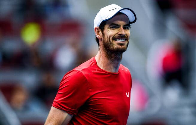 BEIJING, CHINA - OCTOBER 04: Andy Murray of Great Britain reacts in the Men s Singles quarter-final match against Dominic Thiem of Austria on Day seven of 2019 China Open at the China National Tennis Center on October 4, 2019 in Beijing, China.  Copyright: xVCGx CFP111252739680 