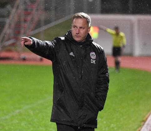 Soccer, Men, Season 2019 2020, NOFV Oberliga Nord 8 Matchday , Tennis Borussia Ludwigsfelder FC 9 0 , Coach Dennis Kutrieb TeBe, Tennis Borussia , 04 10 2019, Copyright: xMatthiasxKochx