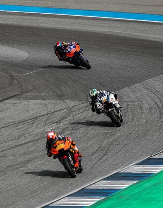 (191005) -- BURIRAM, Oct. 5, 2019 -- Riders compete during the qualifying round of MotoGP in Buriram, Thailand, Oct. 5, 2019. ) (SP)THAILAND-BURIRAM-MOTO GP-QUALIFYING ZhangxKeren 